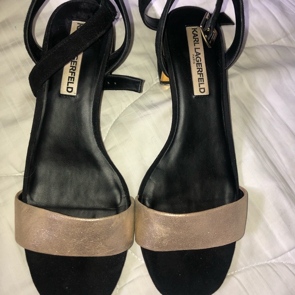 Karl Lagerfeld Gild Trim Sandals - Picture 2 of 4